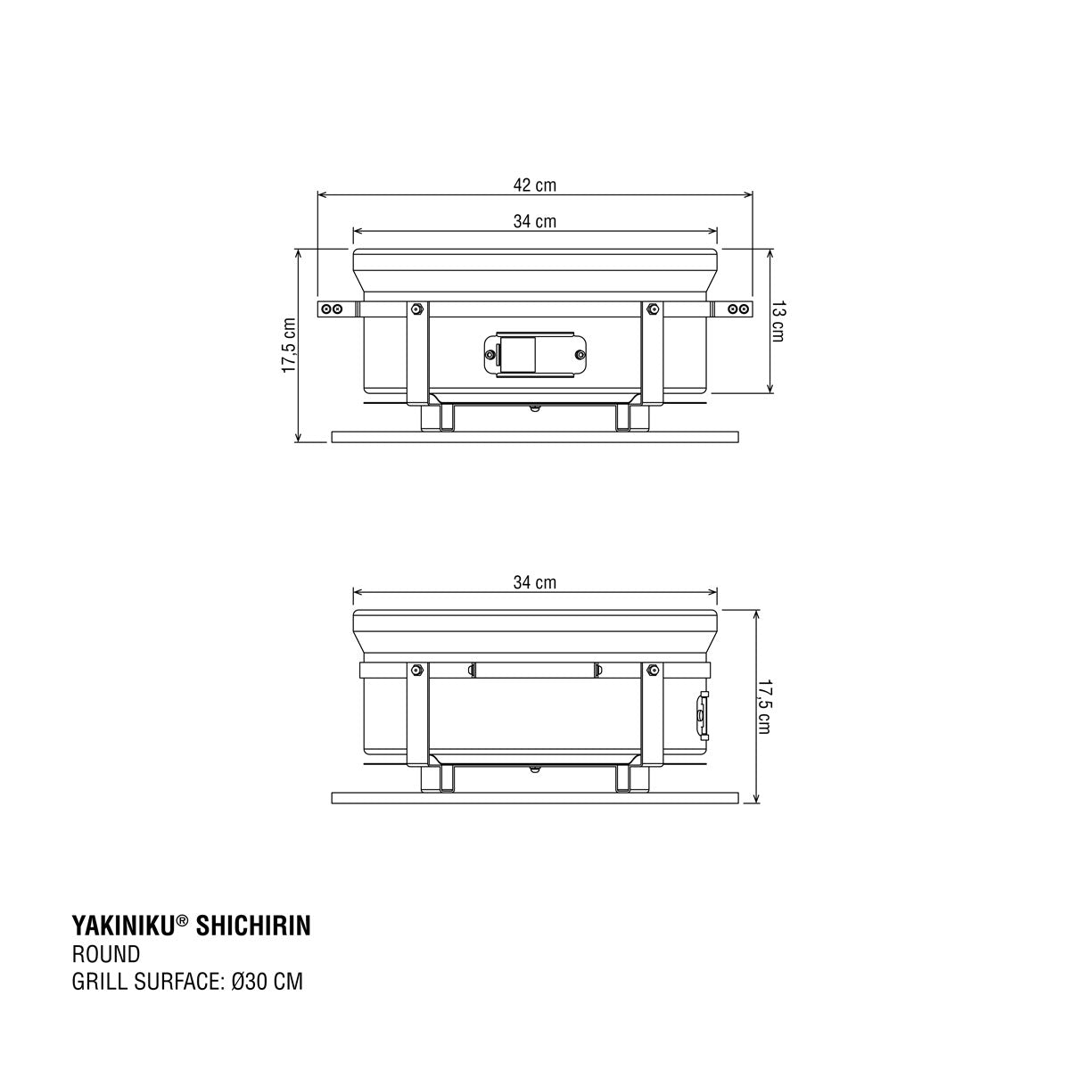 YAKINIKU SHICHIRIN REDONDO Teppanyaki & Hibachi GRILL MEDIUM