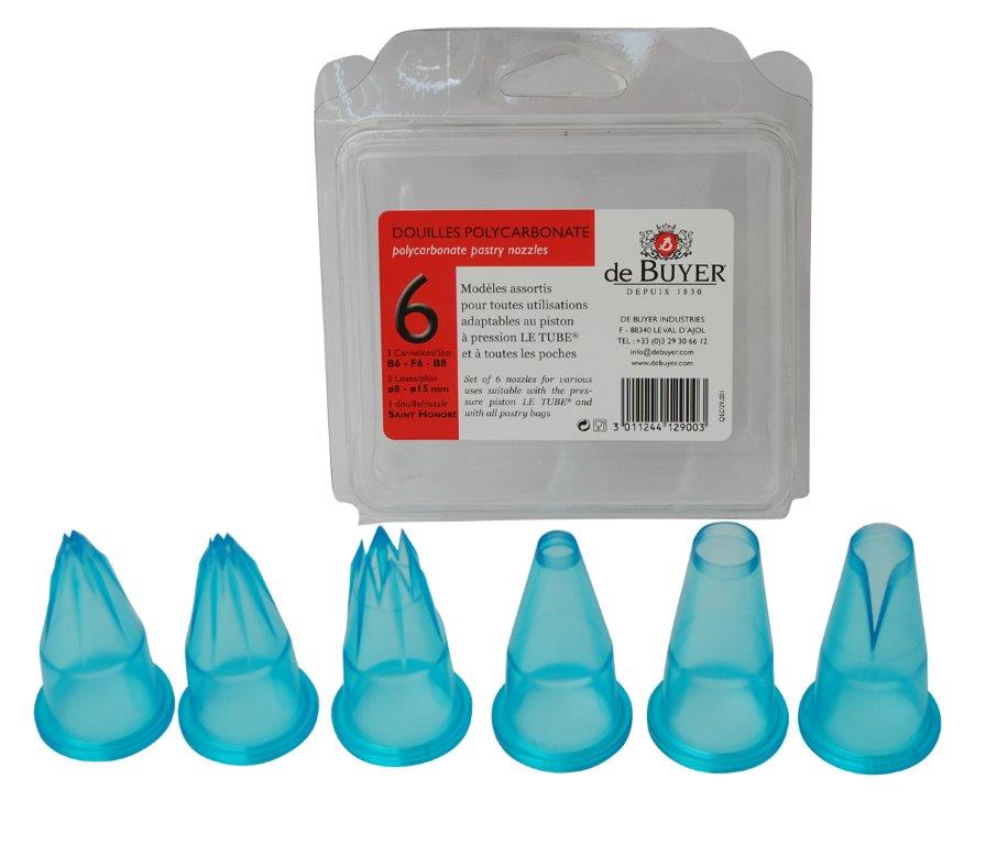 Tritan Pastry Tips for the Tube Set of by de Buyer – Importeco