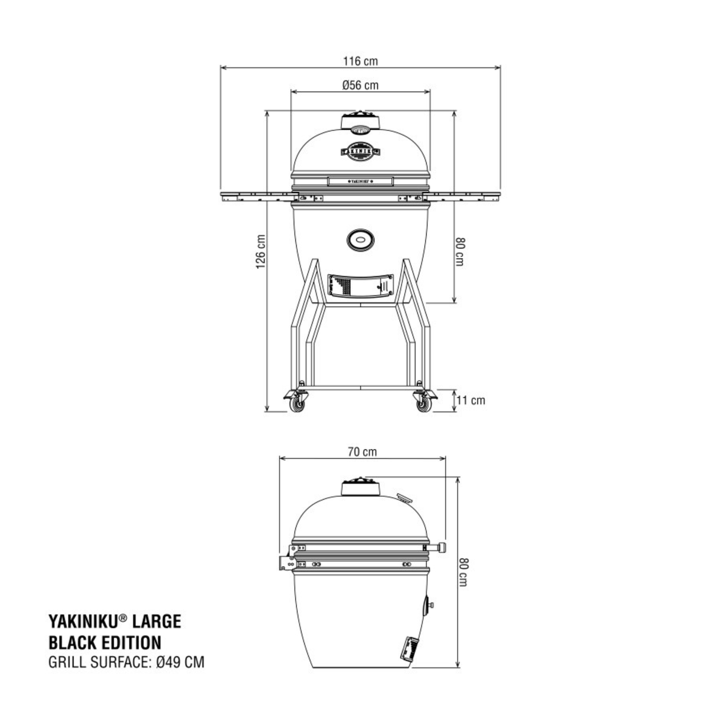 YAKINIKU KAMADO BASIC BLACK EDITION LARGE