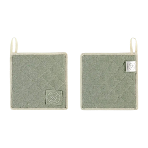 Combekk® Recycled Cotton Potholders - Witloft Pistachio (Set of 2)