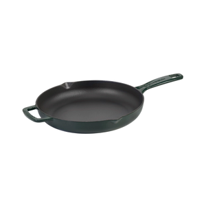 Combekk® Classic Skillet (26cm) – Enameled Recycled Cast Iron, Holly Green