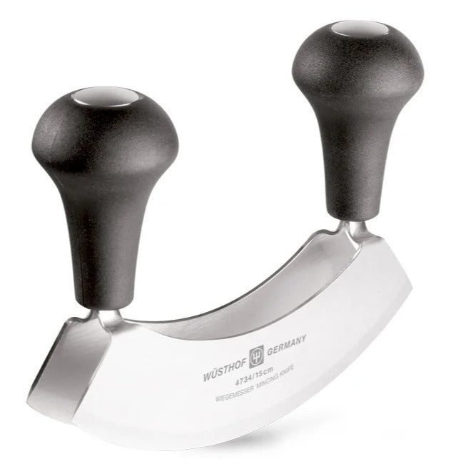 Wusthof 18cm Mincing Knife - Double Blade