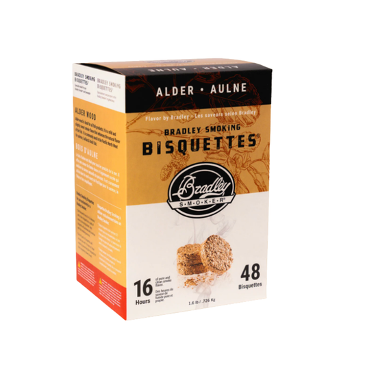 Bradley Smoker Alder Wood Bisquettes ® Pack 48