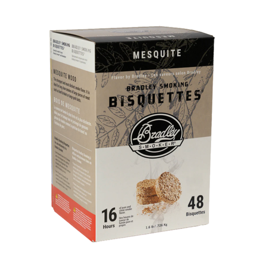 Bradley Smoker Mesquite Wood Bisquettes ® Pack 48