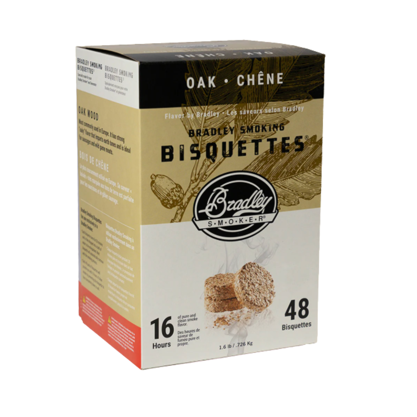 Bradley Smoker Whiskey Oak Wood Bisquettes® Pack 48