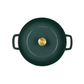 Combekk® Classic Dutch Oven (28cm) – Enameled Recycled Cast Iron, Holly Green