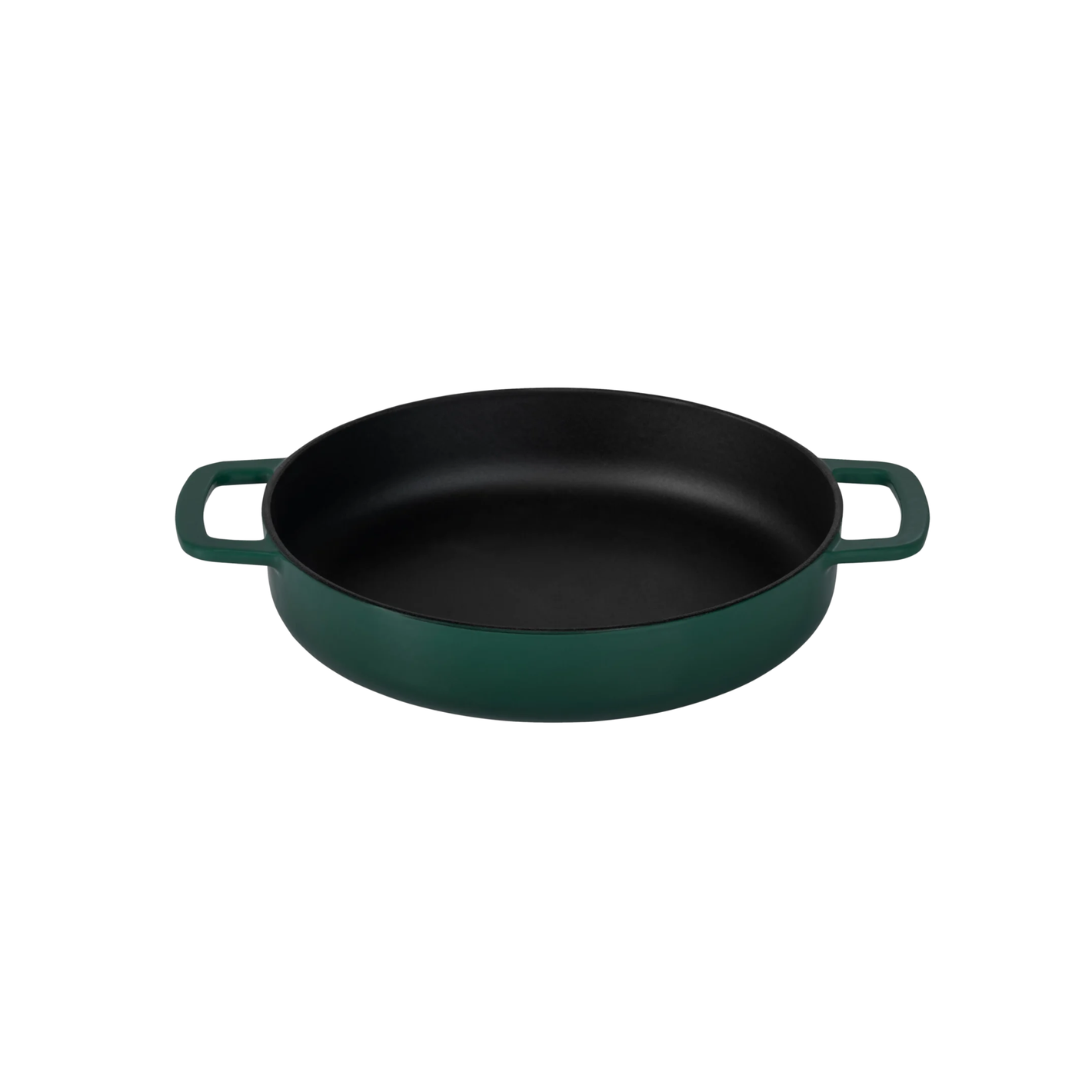 Combekk® Double Handle Skillet (24cm) – Enameled Recycled Cast Iron, Holly Green