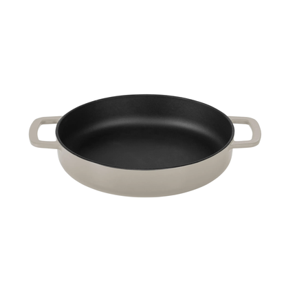Combekk® Double Handle Skillet (24cm) – Enameled Recycled Cast Iron, Sand