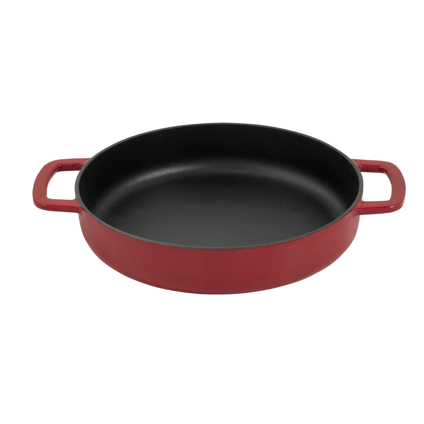 Combekk® Double Handle Skillet (28cm) – Enameled Recycled Cast Iron, Bordeaux