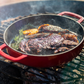 Combekk Sous-Chef Double Handle Fry Pan (28cm) – Enameled Recycled Cast Iron, Red