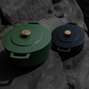 Combekk® Original Heritage Dutch Oven (28cm) – Enameled Recycled Cast Iron, Black