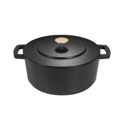 Combekk® Original Heritage Dutch Oven (28cm) – Enameled Recycled Cast Iron, Black
