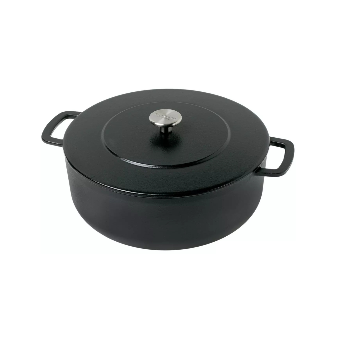 Combekk® Sous-Chef Dutch Oven (28cm) – Enameled Recycled Cast Iron, Black