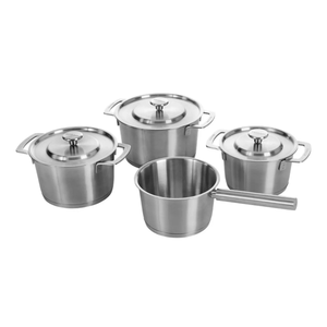 Combekk Sous-Chef Recycled Stainless Steel Cookware Set (4-Piece)