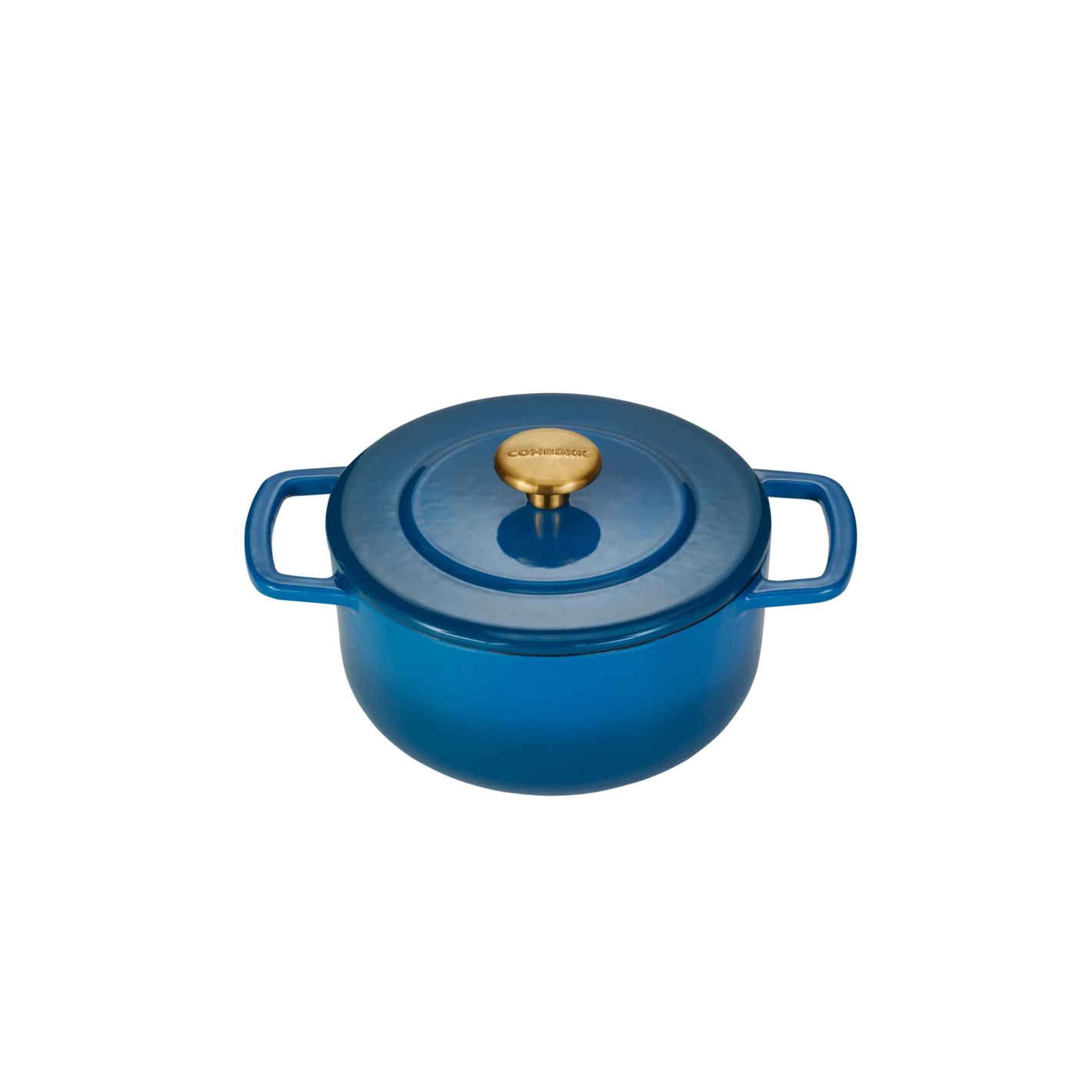Combekk® Classic Dutch Oven (18cm) – Enameled Recycled Cast Iron, Ocean Blue