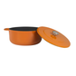 Combekk® Sous-Chef Dutch Oven (24cm) – Enameled Recycled Cast Iron, Orange
