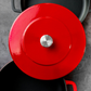 Combekk® Sous-Chef Dutch Oven (28cm) – Enameled Recycled Cast Iron, Red