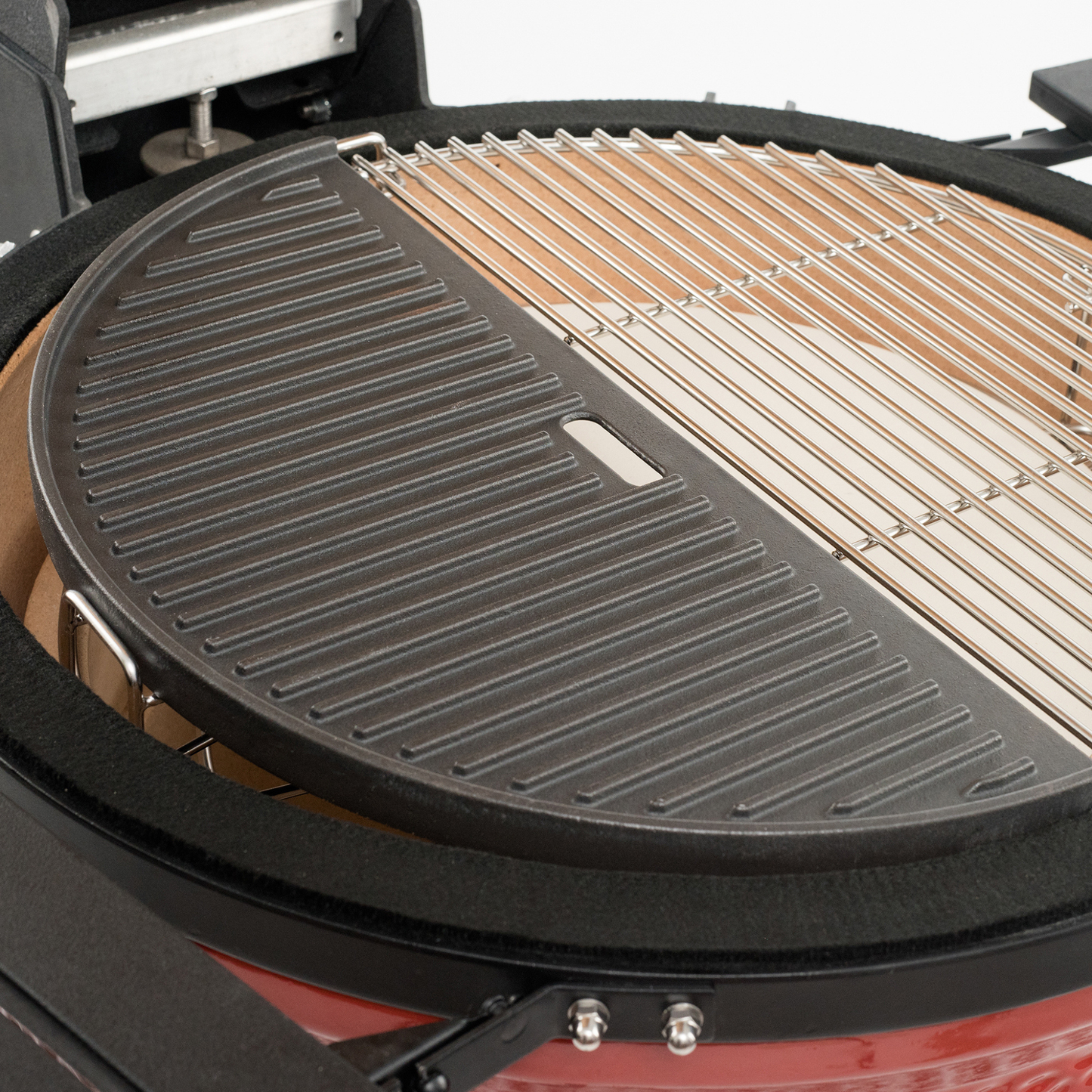 Kamado Joe® - HALF MOON CAST IRON REVERSIBLE GRIDDLE - Big Joe