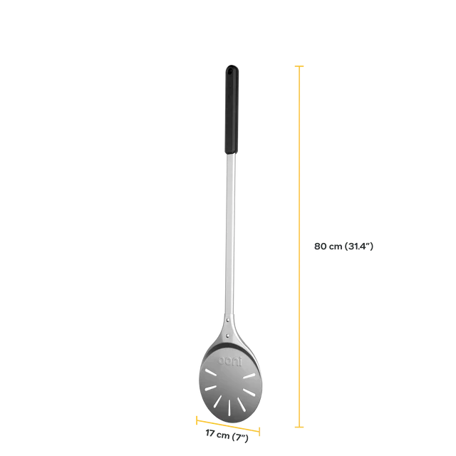 Spatula with measurement details on a white background