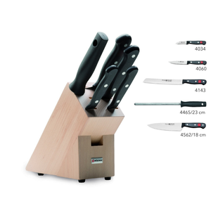 Wüsthof Gourmet 5-Piece Knife Block Set