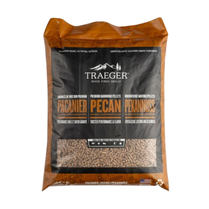 Traeger Wood pellets Pecan 100% Natural and food-grade for pellet grills - 9 kg
