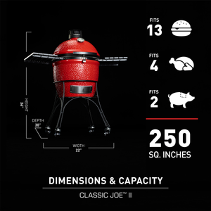 Kamado Joe® Classic Joe™ Ceramic Charcoal Grill – Series II
