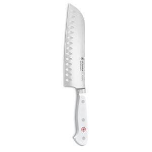 Wüsthof Classic White 17cm (7") Hollow Edge Santoku Knife