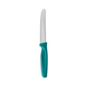 Wüsthof Create Collection 10cm Serrated Paring Knife (Teal Handle)