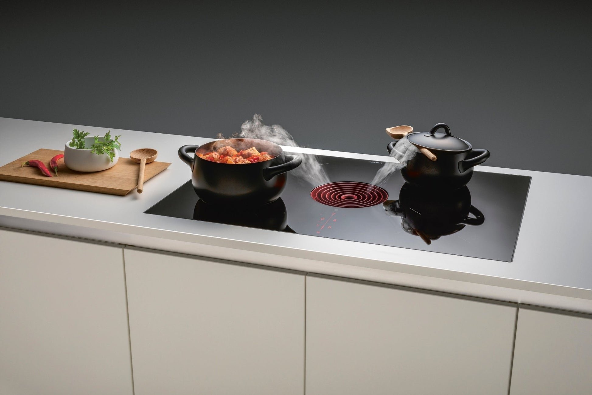 BORA PURA INDUCTION COOKTOP PREPARED FOR EXTRACTING AIR - Importeco