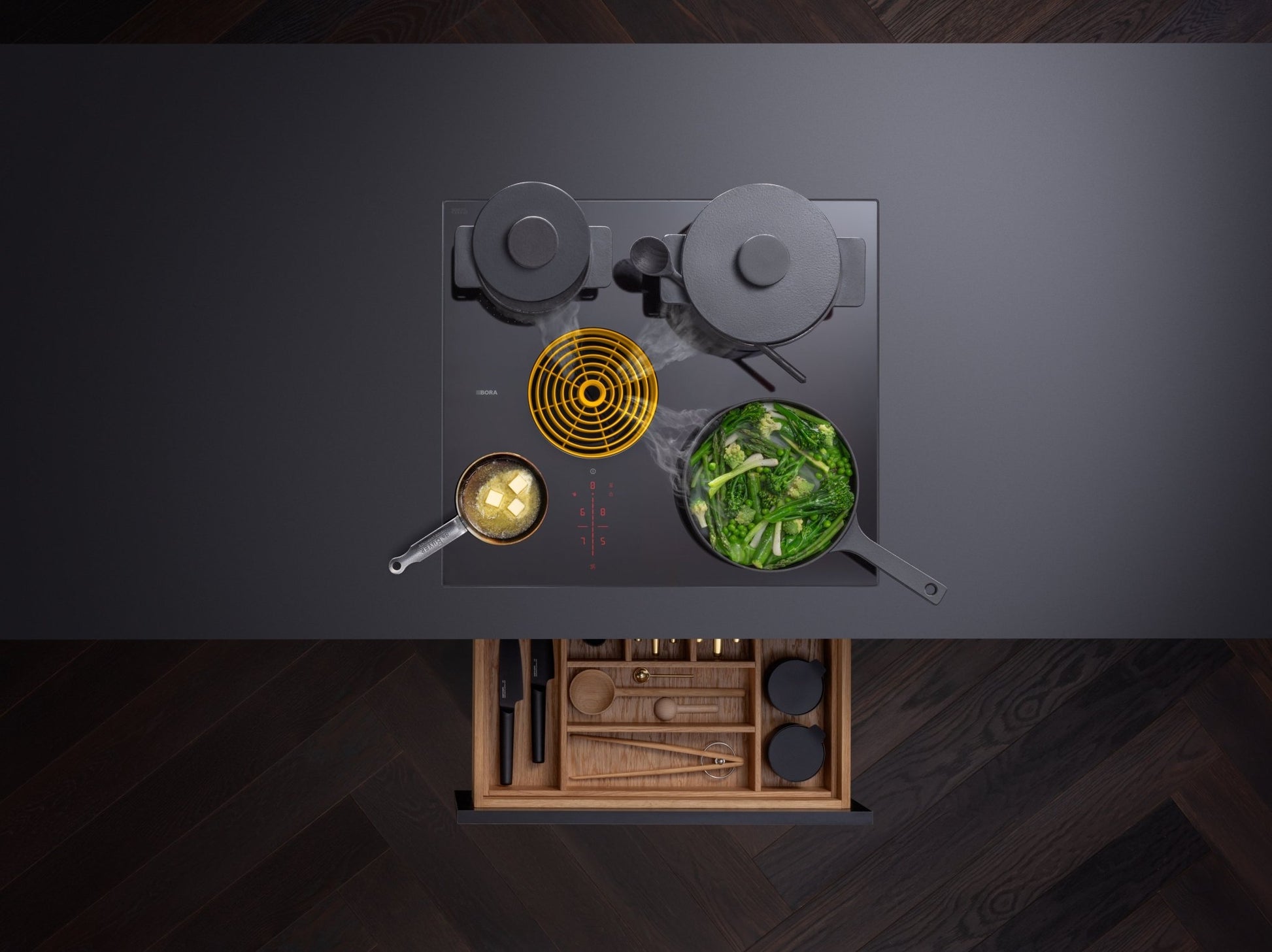BORA PURSU INDUCTION HOB WITH FILTERED EXTRACTION - Importeco