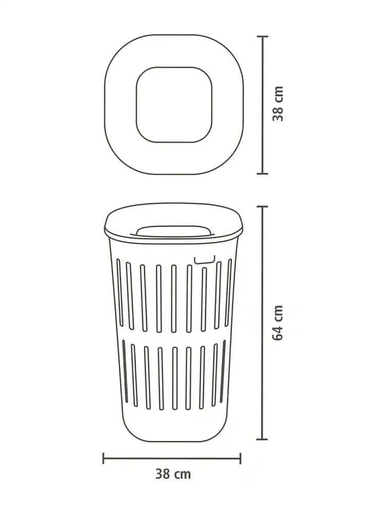 BRABANTIA CESTO PARA ROUPA SUJA COLLECT-IT 55L, SOFT BEIGE - Importeco