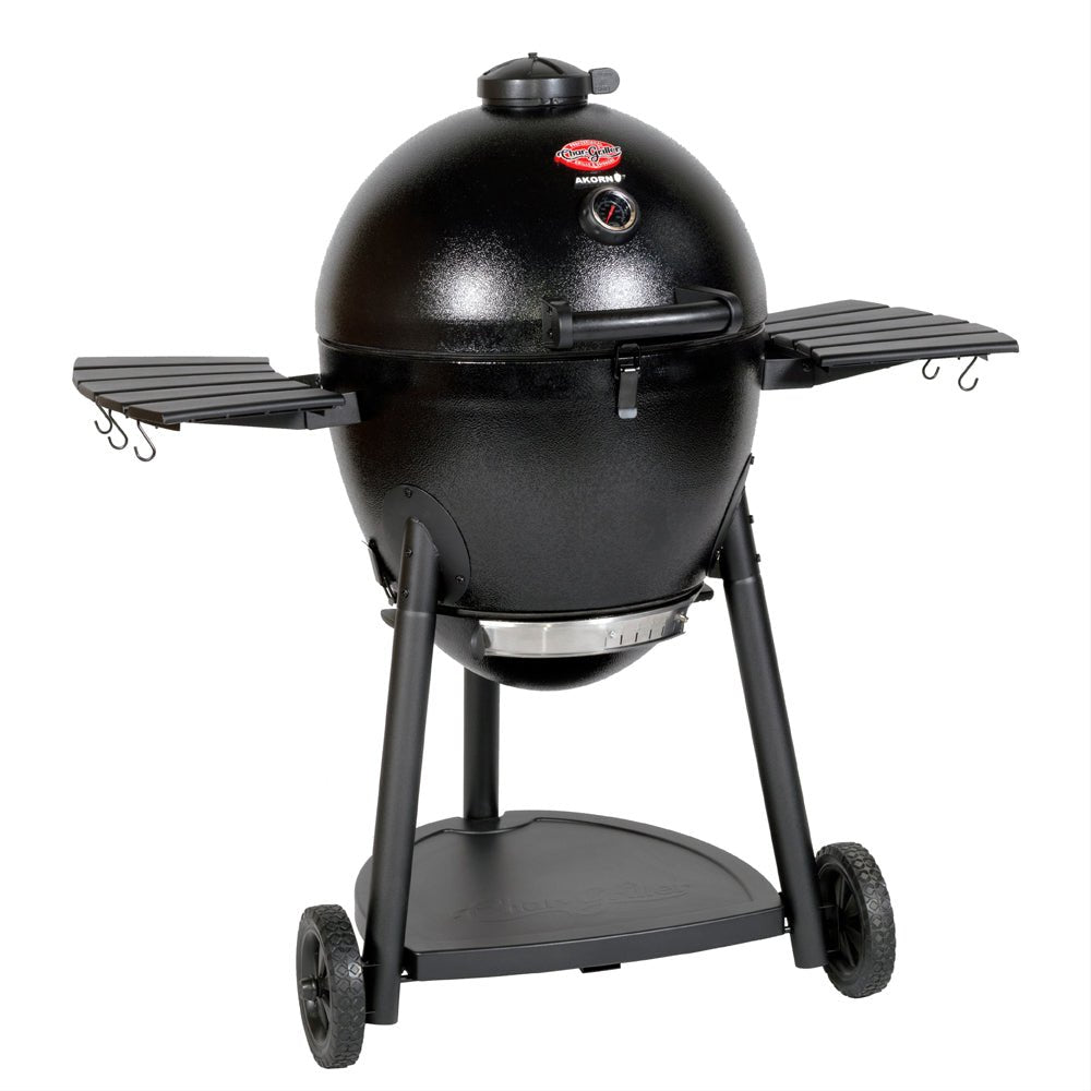 CHAR-GRILLER AKORN KAMADO CHARCOAL GRILL, BLACK - Importeco