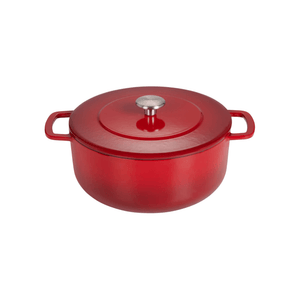 Combekk® Classic Dutch Oven (24cm) – Enameled Recycled Cast Iron, Cherry - Importeco