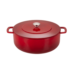 Combekk® Classic Dutch Oven (28cm) – Enameled Recycled Cast Iron, Cherry - Importeco