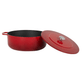 Combekk® Classic Dutch Oven (28cm) – Enameled Recycled Cast Iron, Cherry - Importeco