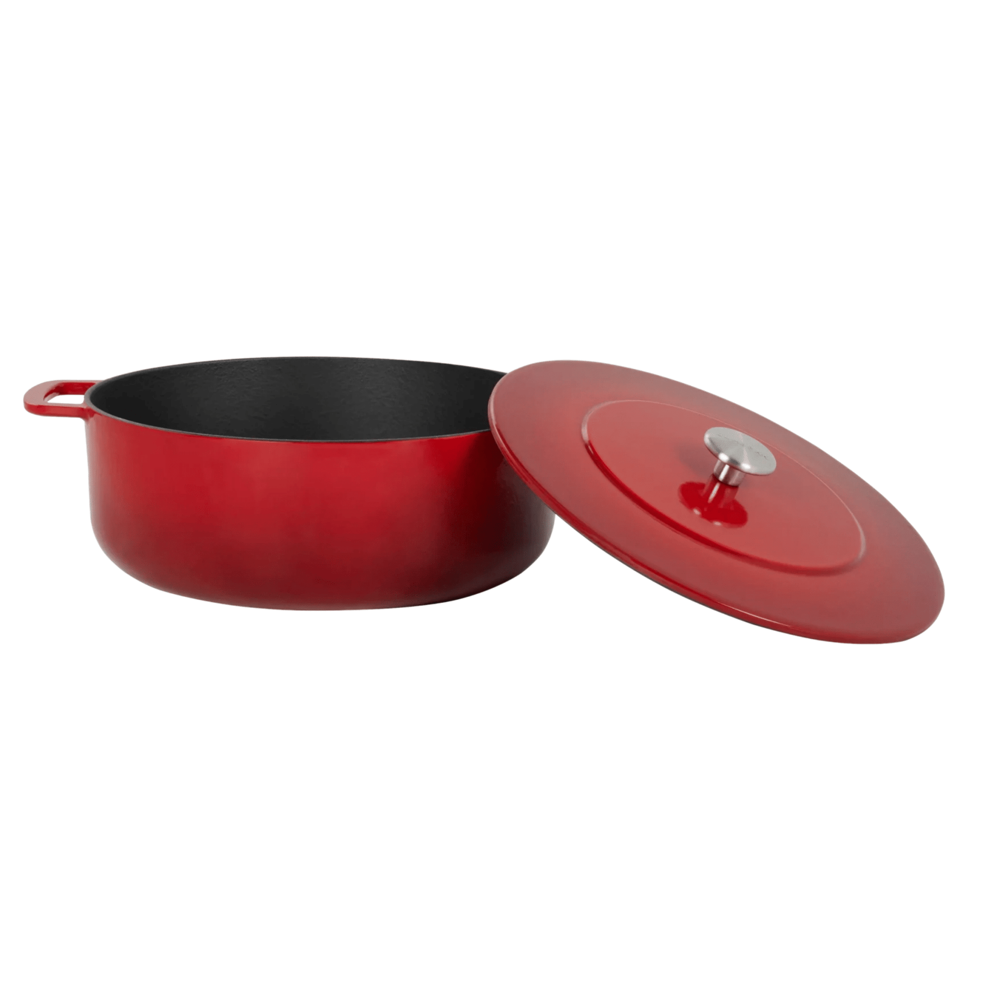 Combekk® Classic Dutch Oven (28cm) – Enameled Recycled Cast Iron, Cherry - Importeco