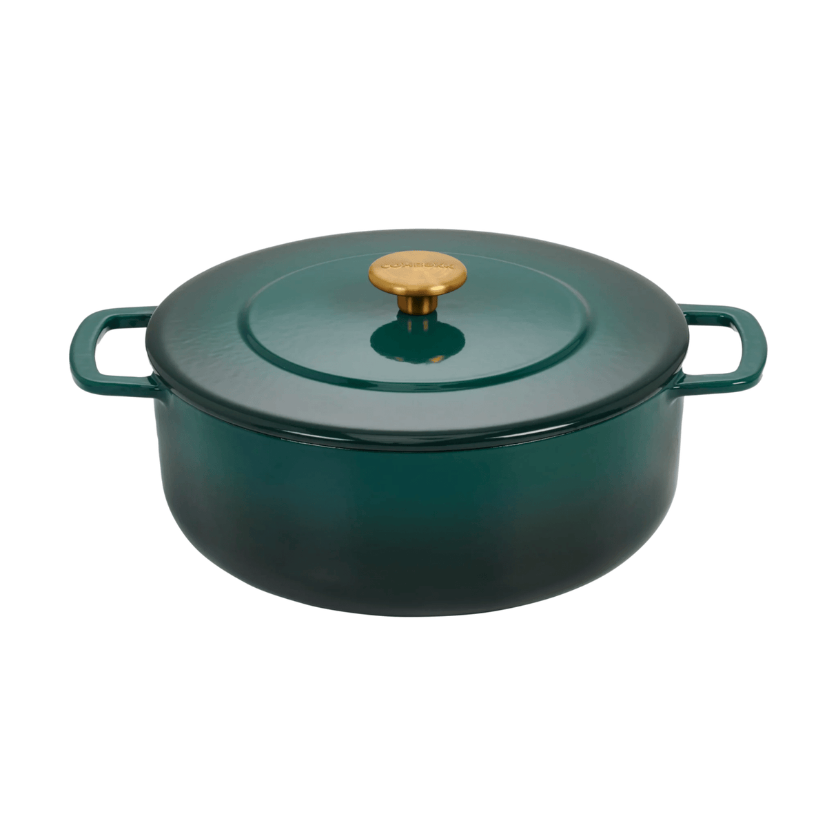 Combekk® Classic Dutch Oven (28cm) – Enameled Recycled Cast Iron, Holly Green - Importeco