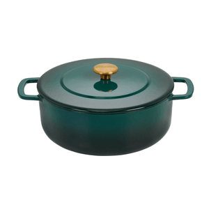 Combekk® Classic Dutch Oven (28cm) – Enameled Recycled Cast Iron, Holly Green - Importeco