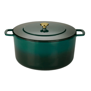 Combekk® Classic Dutch Oven (32cm) – Enameled Recycled Cast Iron, Holly Green - Importeco