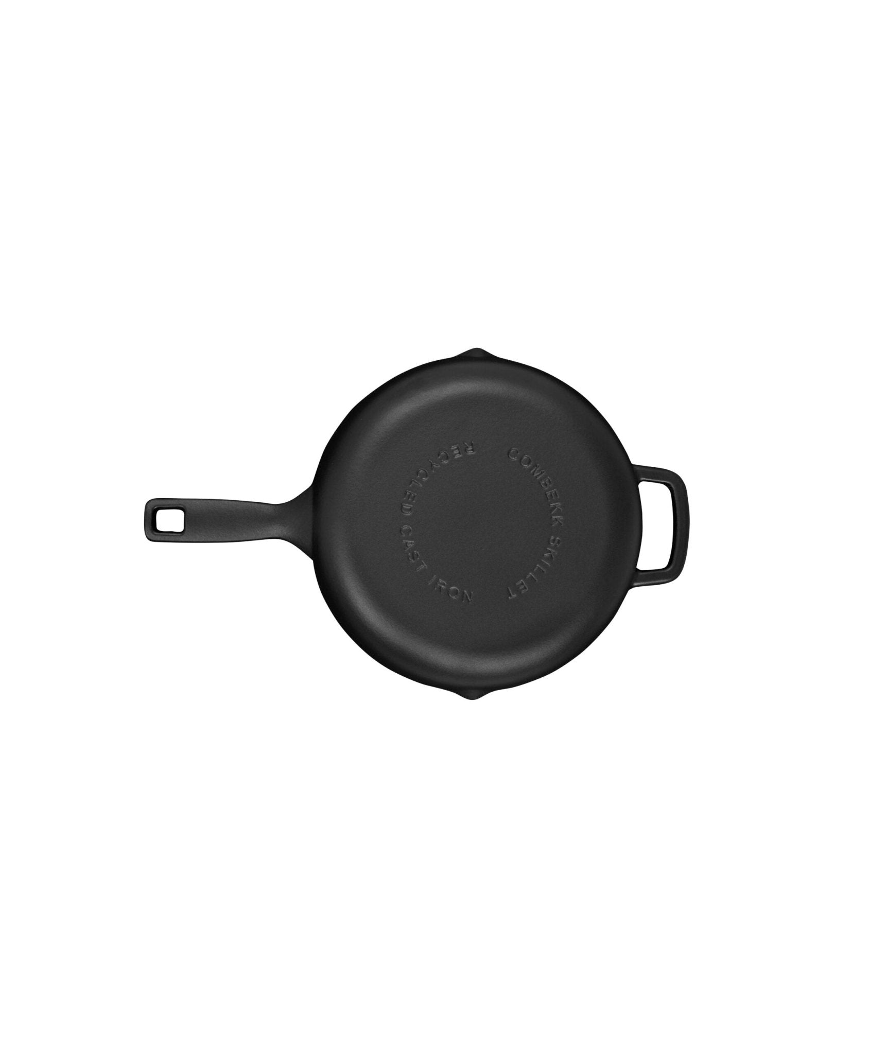 Combekk® Classic Skillet (26cm) – Enameled Recycled Cast Iron, Matt Black - Importeco