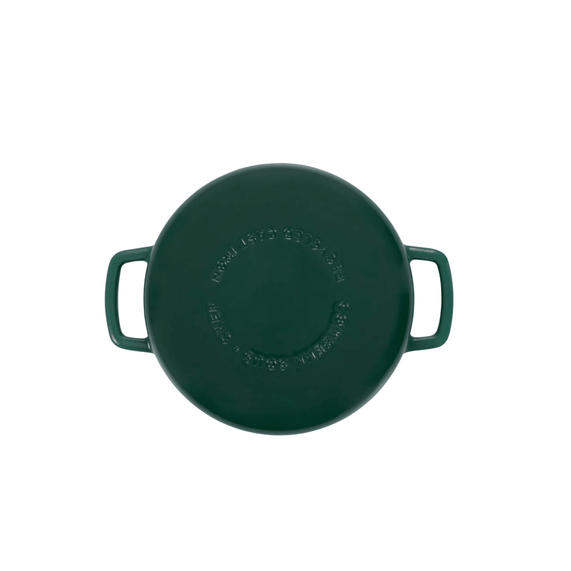 Combekk® Double Handle Skillet (24cm) – Enameled Recycled Cast Iron, Holly Green - Importeco