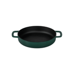 Combekk® Double Handle Skillet (24cm) – Enameled Recycled Cast Iron, Holly Green - Importeco