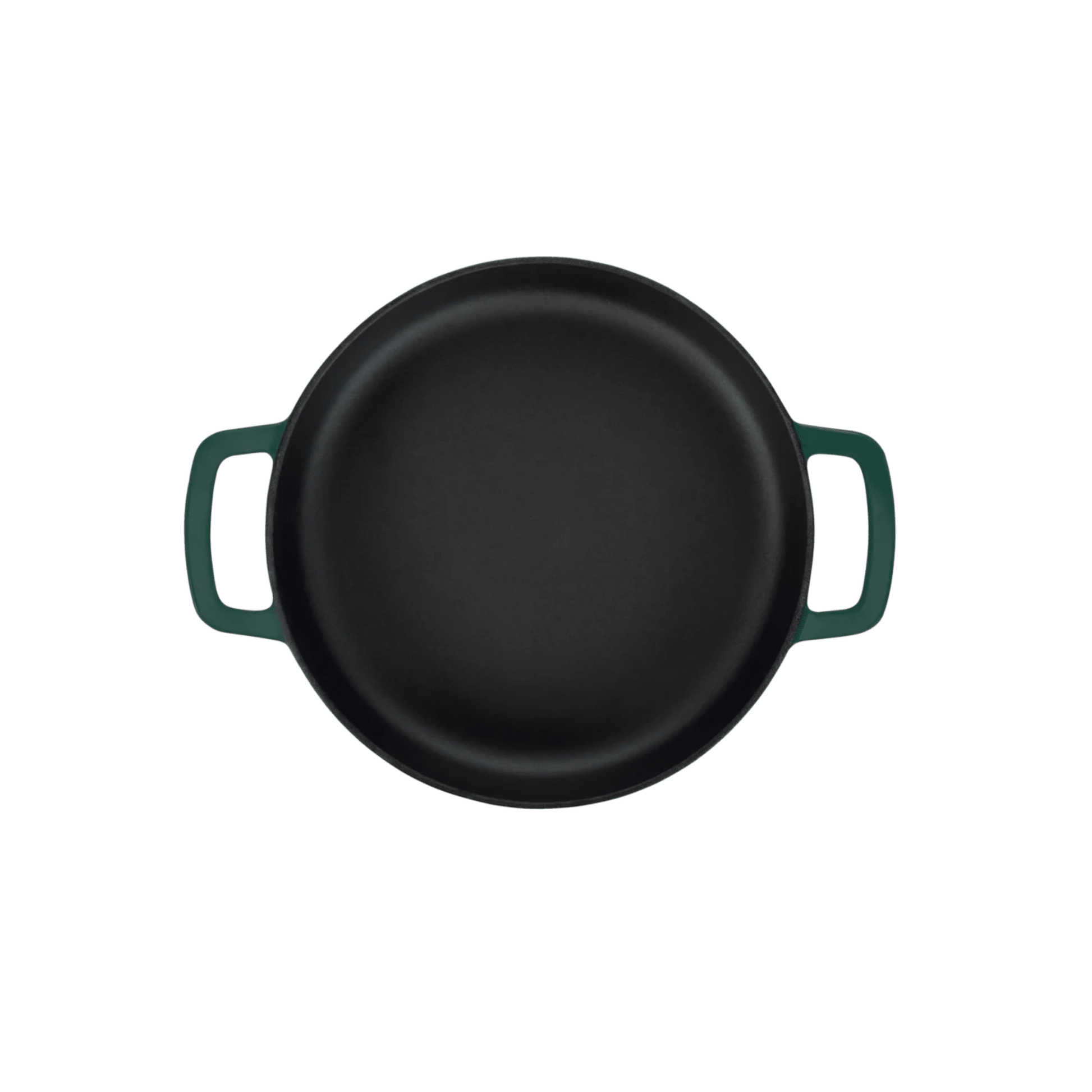 Combekk® Double Handle Skillet (24cm) – Enameled Recycled Cast Iron, Holly Green - Importeco