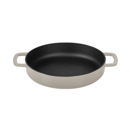 Combekk® Double Handle Skillet (24cm) – Enameled Recycled Cast Iron, Sand - Importeco