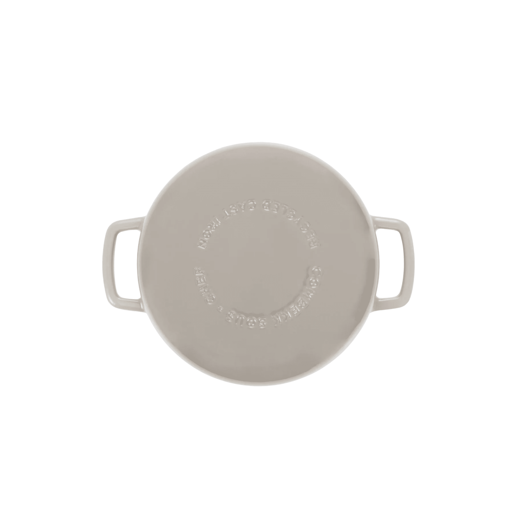 Combekk® Double Handle Skillet (24cm) – Enameled Recycled Cast Iron, Sand - Importeco