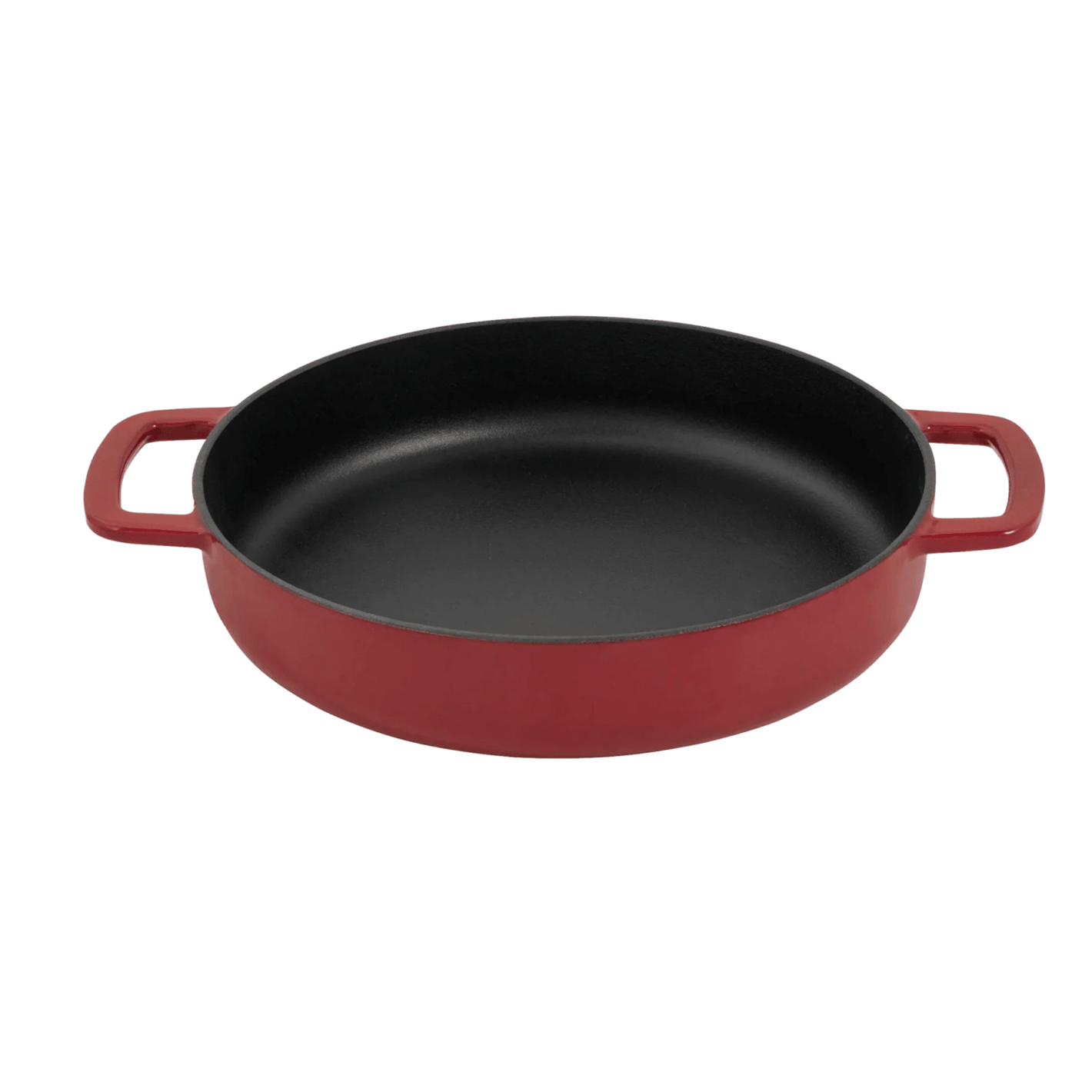 Combekk® Double Handle Skillet (28cm) – Enameled Recycled Cast Iron, Bordeaux - Importeco