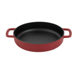 Combekk® Double Handle Skillet (28cm) – Enameled Recycled Cast Iron, Bordeaux - Importeco