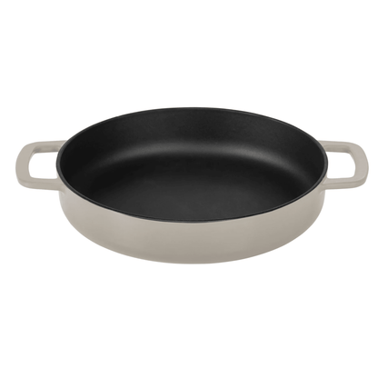 Combekk® Double Handle Skillet (28cm) – Enameled Recycled Cast Iron, Sand - Importeco