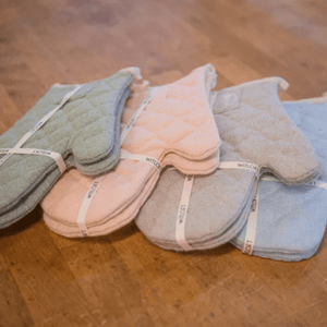 Combekk® Recycled Cotton Oven Gloves - Witloft Pistachio (Set of 2) - Importeco