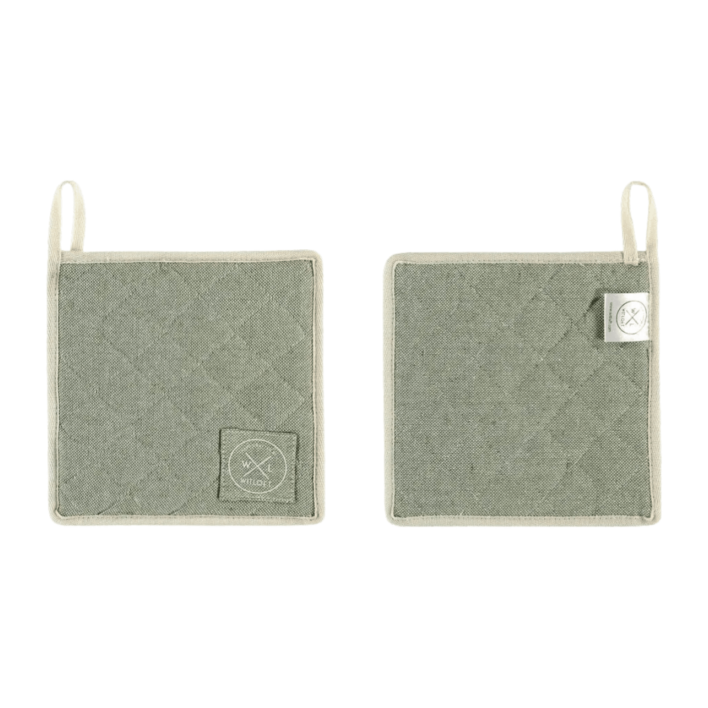 Combekk® Recycled Cotton Potholders - Witloft Pistachio (Set of 2) - Importeco